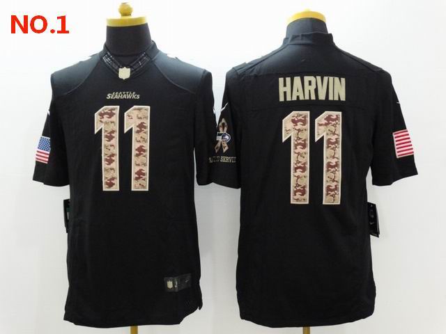 Men's Seattle Seahawks #11 Percy Harvin Jerseys-8